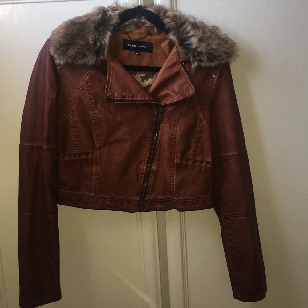 Short waisted Leather jacket